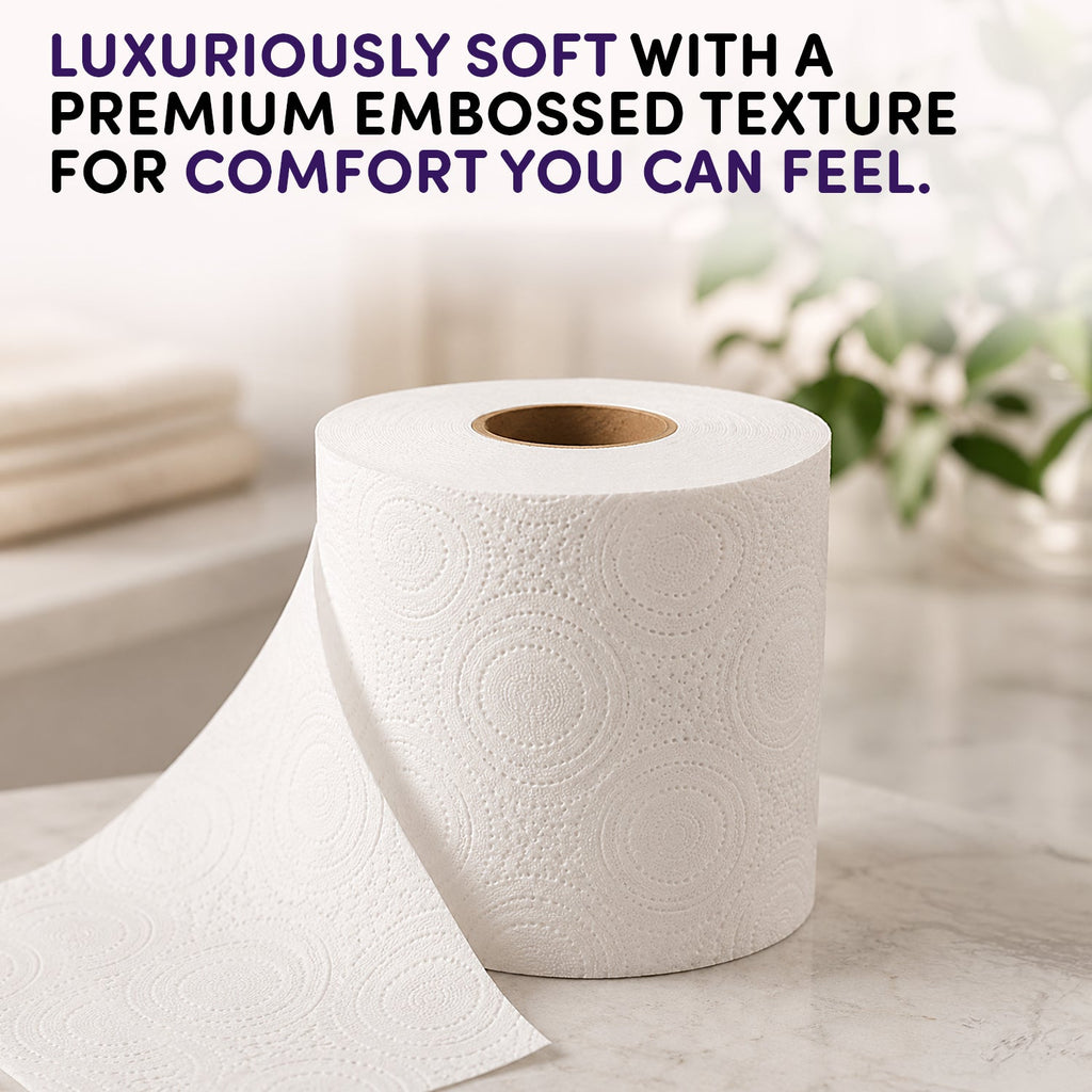 Splesh Quilted Luna Bloom 3-Ply Luxury Scented Toilet Tissue Paper, 48 Rolls