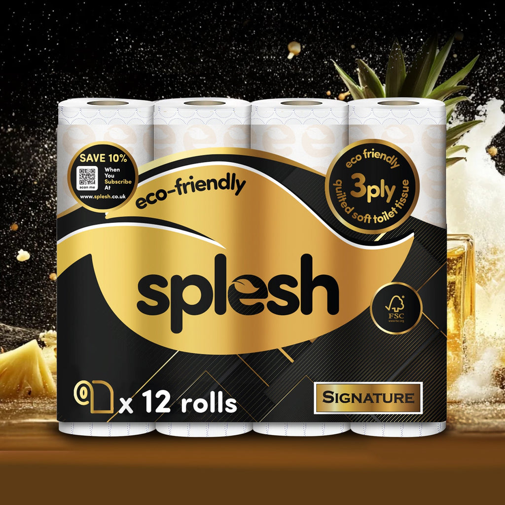 Splesh Toilet Roll Signature Scented 12 Rolls|Quilted 3-Ply Soft Toilet Paper