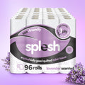 Splesh Toilet Roll, Soft & Quilted Eco-Friendly Lavender, 96 Rolls