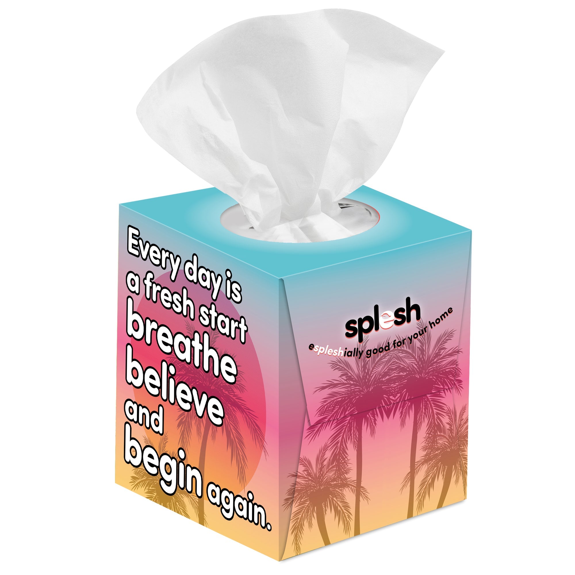 Splesh Ultra Soft Tissues, 48 Cube Boxes (2,688 Total) Bulk Pack